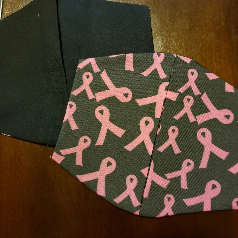 MENS Breast Cancer Awareness Cotton Facemask - Picture 4 of 5